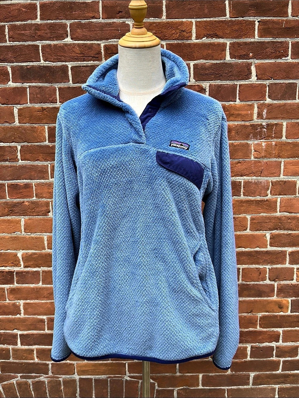 Patagonia Light Blue Women's Polartec Snap-T Pullover Fleece